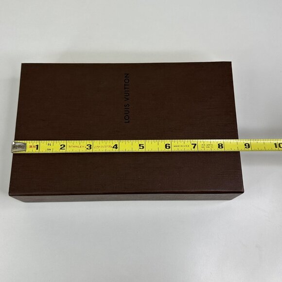 Louis Vuitton Brown Sliding Drawer Gift Box With Black Pull Tab 8.5"x5.5"x2" - Picture 10 of 12